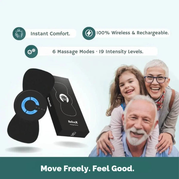 Relivex™ Portable EMS Massager – Wireless Muscle Stimulator for Daily Recovery & Relaxation - GDNA