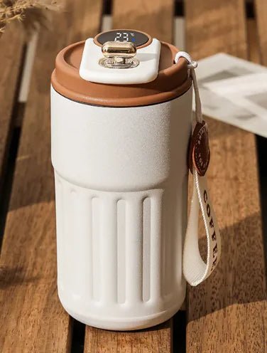 Smart Digital Thermal Bottle – Portable Insulated Coffee Mug, 450ml - GDNA