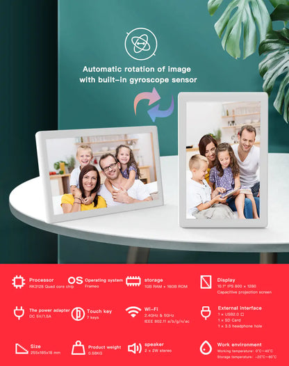 Digital Photo Frame – Vivid Memories, Seamless Connectivity, and Timeless Style!