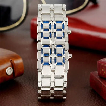 Digital Lava Wrist Watch – Bold Samurai - Inspired LED Timepiece! - GDNA