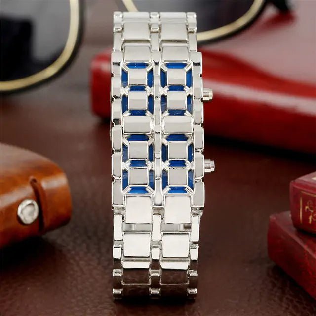 Digital Lava Wrist Watch – Bold Samurai - Inspired LED Timepiece! - GDNA
