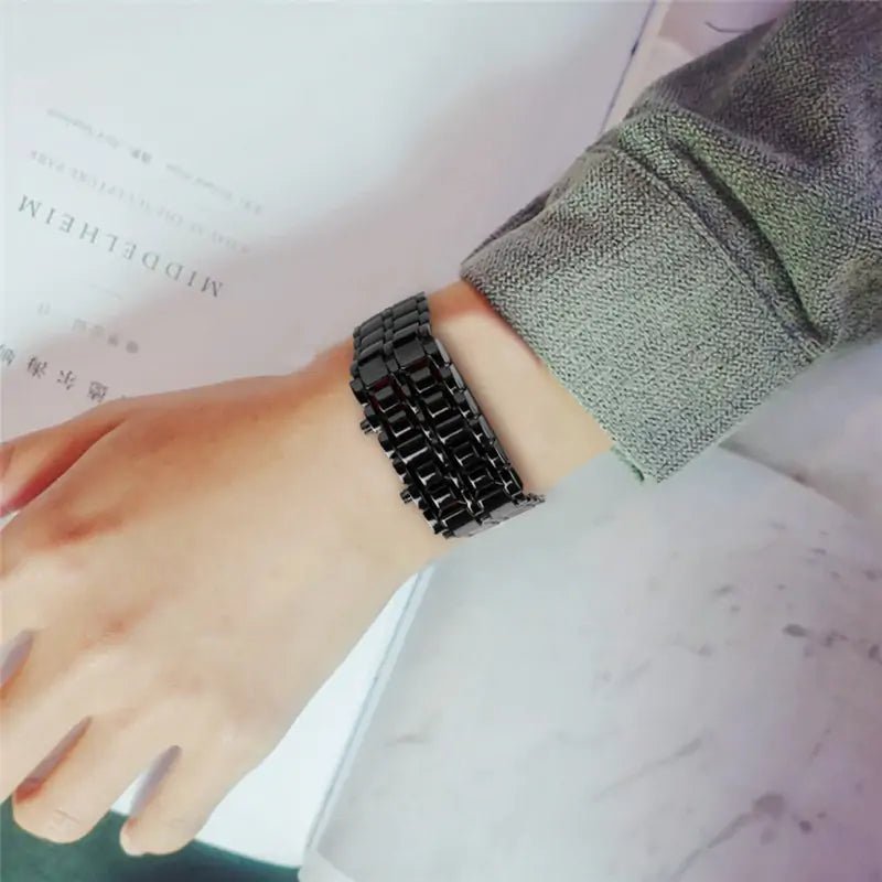 Digital Lava Wrist Watch – Bold Samurai - Inspired LED Timepiece! - GDNA