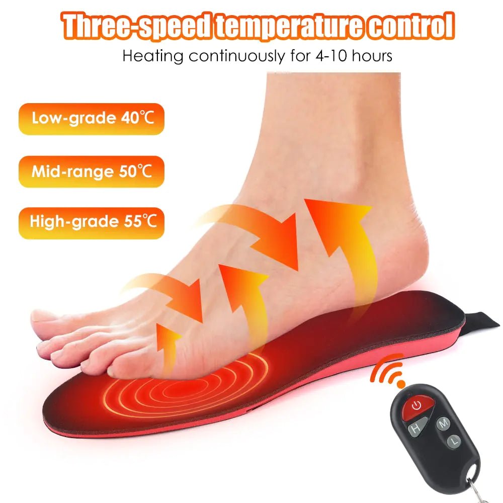 Electric Heated Insoles – Adjustable Warmth for Cozy Winter Feet! - GDNA
