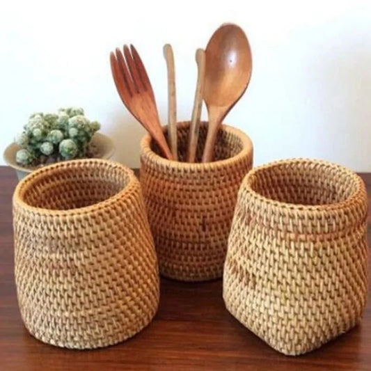 Handwoven Rattan Storage Baskets – Eco - Friendly & Stylish Organization! - GDNA