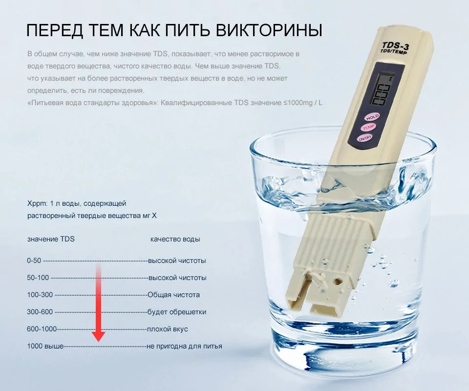 Digital Water Quality Testing Pen – Accurate, Portable, and Easy-to-Use!