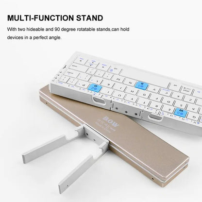 Mini Foldable Bluetooth Keyboard – Ultra - Portable, Versatile, and Durable! - GDNA