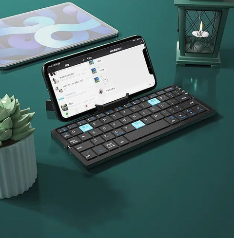 Mini Foldable Bluetooth Keyboard – Ultra - Portable, Versatile, and Durable! - GDNA
