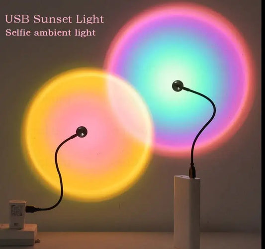 Viral Sunset Light Projector – Transform Your Space with Stunning Ambiance!