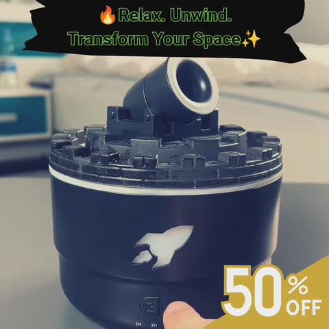FlameGlow™ Cannon Aromatherapy Diffuser 🌿🔥