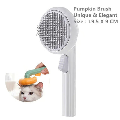 Pumpkin Pet Brush, Self Cleaning Slicker Brush - GDNA