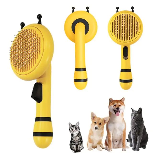 Pumpkin Pet Brush, Self Cleaning Slicker Brush - GDNA