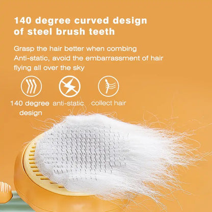 Pumpkin Pet Brush – Self - Cleaning Slicker Brush for Easy, Gentle Grooming! - GDNA