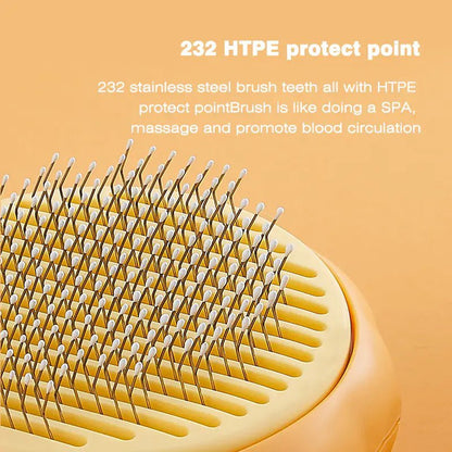 Pumpkin Pet Brush – Self - Cleaning Slicker Brush for Easy, Gentle Grooming! - GDNA