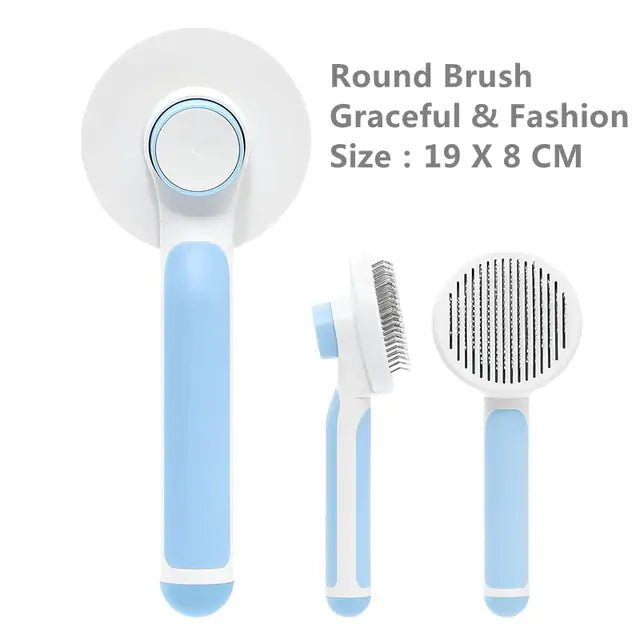 Pumpkin Pet Brush – Self - Cleaning Slicker Brush for Easy, Gentle Grooming! - GDNA