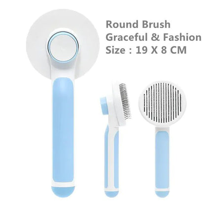 Pumpkin Pet Brush – Self - Cleaning Slicker Brush for Easy, Gentle Grooming! - GDNA