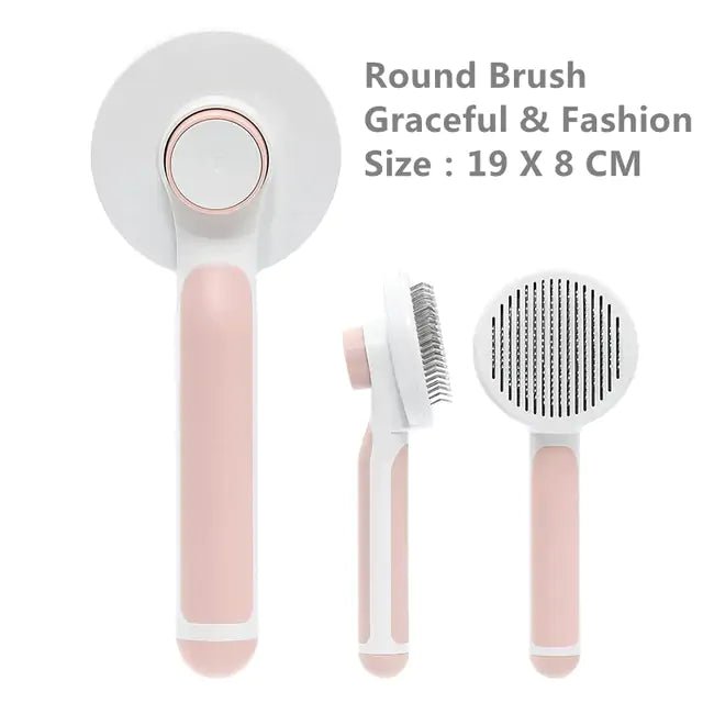 Pumpkin Pet Brush – Self - Cleaning Slicker Brush for Easy, Gentle Grooming! - GDNA