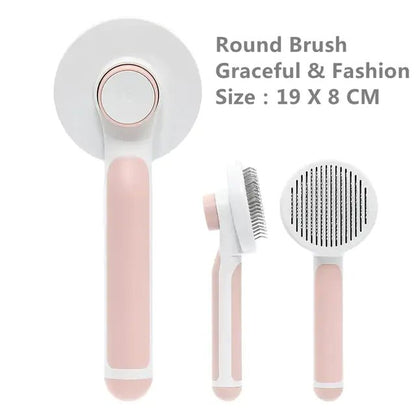Pumpkin Pet Brush – Self - Cleaning Slicker Brush for Easy, Gentle Grooming! - GDNA