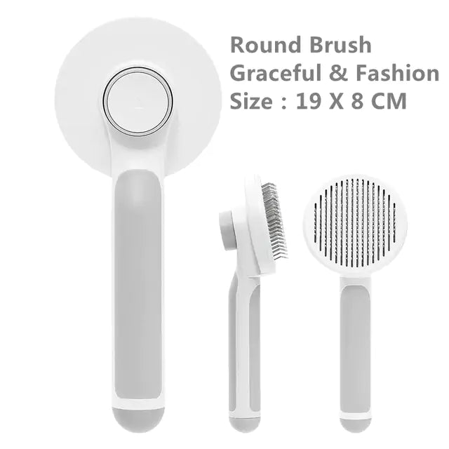 Pumpkin Pet Brush – Self - Cleaning Slicker Brush for Easy, Gentle Grooming! - GDNA