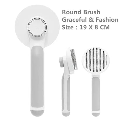 Pumpkin Pet Brush – Self - Cleaning Slicker Brush for Easy, Gentle Grooming! - GDNA